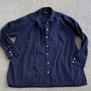 Madewell Navy Button-Up Shirt